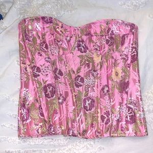 Beautifully Detailed Zip Back Corset - PrettyLittleThing size 6